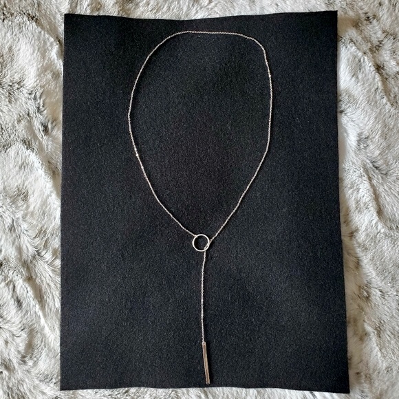 STERLING SILVER Lariat Necklace NWOT - Picture 2 of 6